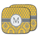 Damask & Moroccan Car Sun Shade - Two Piece (Personalized)