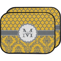 Damask & Moroccan Car Floor Mats (Back Seat) (Personalized)