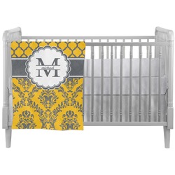 Damask & Moroccan Crib Comforter / Quilt (Personalized)
