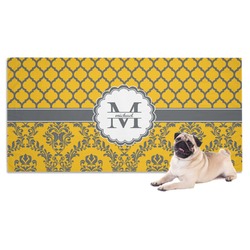 Damask & Moroccan Dog Towel (Personalized)