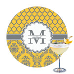 Damask & Moroccan Printed Drink Topper - 3.25" (Personalized)