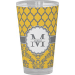 Damask & Moroccan Pint Glass - Full Color (Personalized)