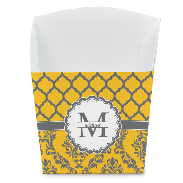 Custom Damask & Moroccan French Fry Favor Boxes (Personalized)