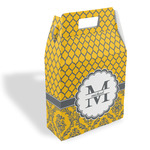 Damask & Moroccan Gable Favor Box (Personalized)