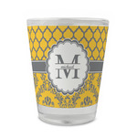 Damask & Moroccan Glass Shot Glass - 1.5 oz - Single (Personalized)