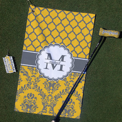 Damask & Moroccan Golf Towel Gift Set (Personalized)
