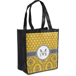 Damask & Moroccan Grocery Bag (Personalized)