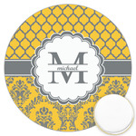 Damask & Moroccan Printed Cookie Topper - 3.25" (Personalized)