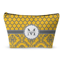 Damask & Moroccan Makeup Bag - Small - 8.5"x4.5" (Personalized)