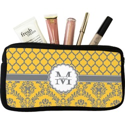 Damask & Moroccan Makeup / Cosmetic Bag (Personalized)