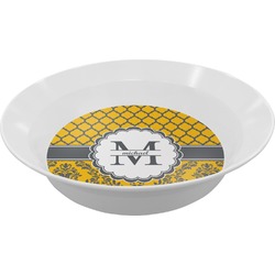 Damask & Moroccan Melamine Bowl (Personalized)