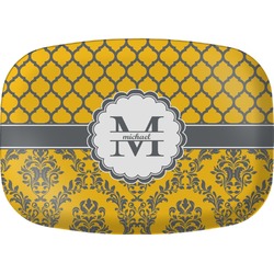 Damask & Moroccan Melamine Platter (Personalized)