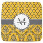 Damask & Moroccan Memory Foam Bath Mat - 48"x48" (Personalized)