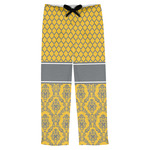 Damask & Moroccan Mens Pajama Pants - S