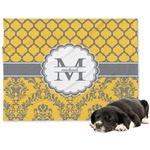 Damask & Moroccan Dog Blanket - Large (Personalized)