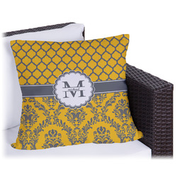 Damask & Moroccan Outdoor Pillow - 20" (Personalized)