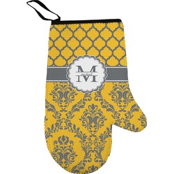 Damask & Moroccan Right Oven Mitt (Personalized)