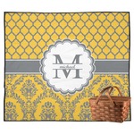 Damask & Moroccan Outdoor Picnic Blanket (Personalized)