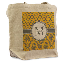 Damask & Moroccan Reusable Cotton Grocery Bag (Personalized)