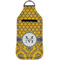 Damask & Moroccan Sanitizer Holder Keychain - Large (Front)