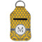 Damask & Moroccan Sanitizer Holder Keychain - Small (Front Flat)