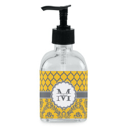 Damask & Moroccan Glass Soap & Lotion Bottle - Single Bottle (Personalized)