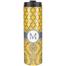 Damask & Moroccan Stainless Steel Skinny Tumbler - 20 oz (Personalized)