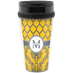 Damask & Moroccan Acrylic Travel Mug without Handle (Personalized)