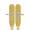 Damask & Moroccan Wooden Food Pick - Paddle - Double Sided - Front & Back