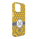 Damask & Moroccan iPhone Case - Plastic - iPhone 13 Pro Max (Personalized)