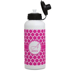 Moroccan Water Bottles - Aluminum - 20 oz - White (Personalized)