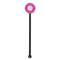 Moroccan Black Plastic 5.5" Stir Stick - Round - Single Stick