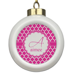 Moroccan Ceramic Ball Ornament (Personalized)