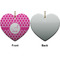 Moroccan Ceramic Flat Ornament - Heart Front & Back (APPROVAL)