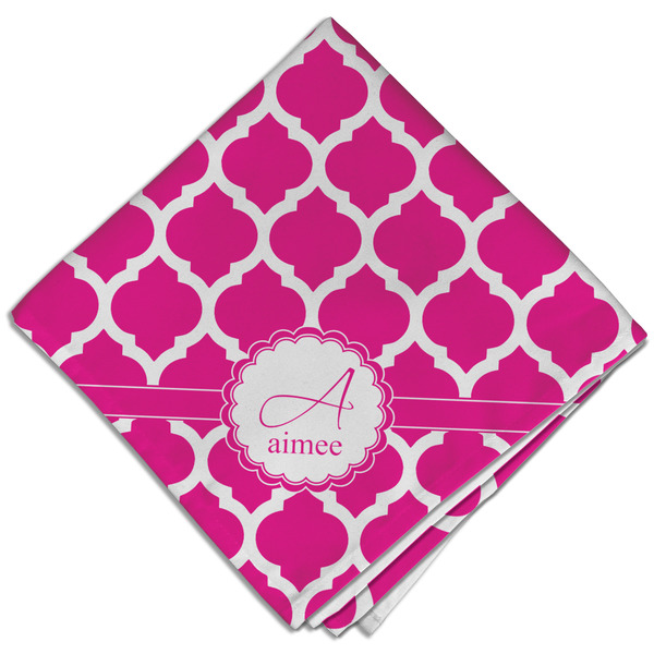 Custom Moroccan Cloth Dinner Napkin - Single w/ Name and Initial