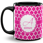 Moroccan 11 Oz Coffee Mug - Black (Personalized)