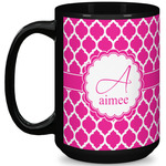 Moroccan 15 Oz Coffee Mug - Black (Personalized)