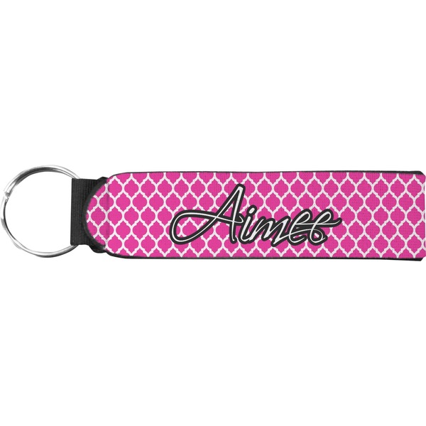 Custom Moroccan Neoprene Keychain Fob (Personalized)