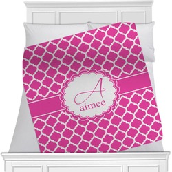 Moroccan Minky Blanket - Twin / Full - 80"x60" - Double Sided (Personalized)