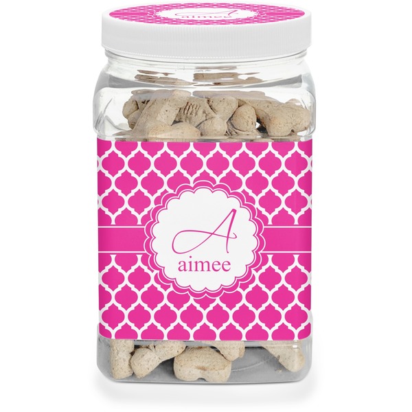 Custom Moroccan Dog Treat Jar (Personalized)