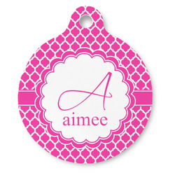 Moroccan Round Pet ID Tag - Large (Personalized)