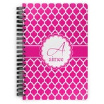 Moroccan Spiral Notebook - 7x10 w/ Name and Initial