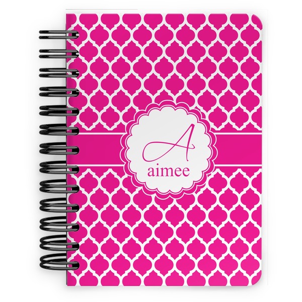 Custom Moroccan Spiral Notebook - 5x7 w/ Name and Initial