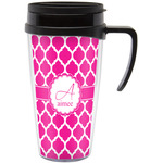 Moroccan Acrylic Travel Mug with Handle (Personalized)