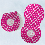 Moroccan Burp Pads - Velour - Set of 2 w/ Name and Initial