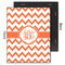 Chevron 11x14 Wood Print - Front & Back View