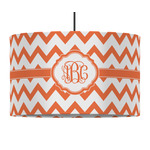 Chevron 12" Drum Pendant Lamp - Fabric (Personalized)