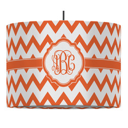 Chevron Drum Pendant Lamp (Personalized)