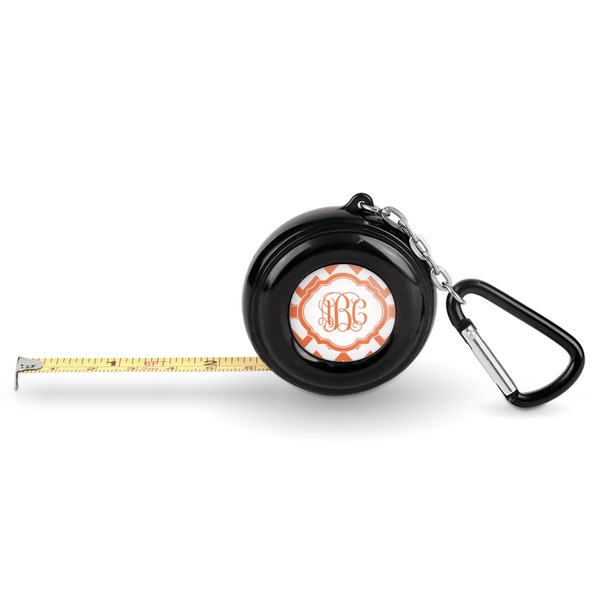 Custom Chevron Pocket Tape Measure - 6 Ft w/ Carabiner Clip (Personalized)