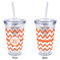 Chevron Acrylic Tumbler - Full Print - Approval